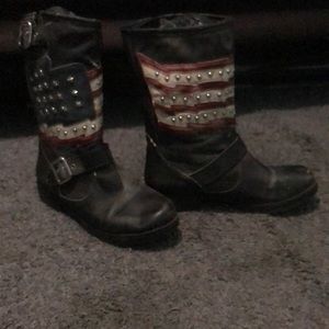American flag boots